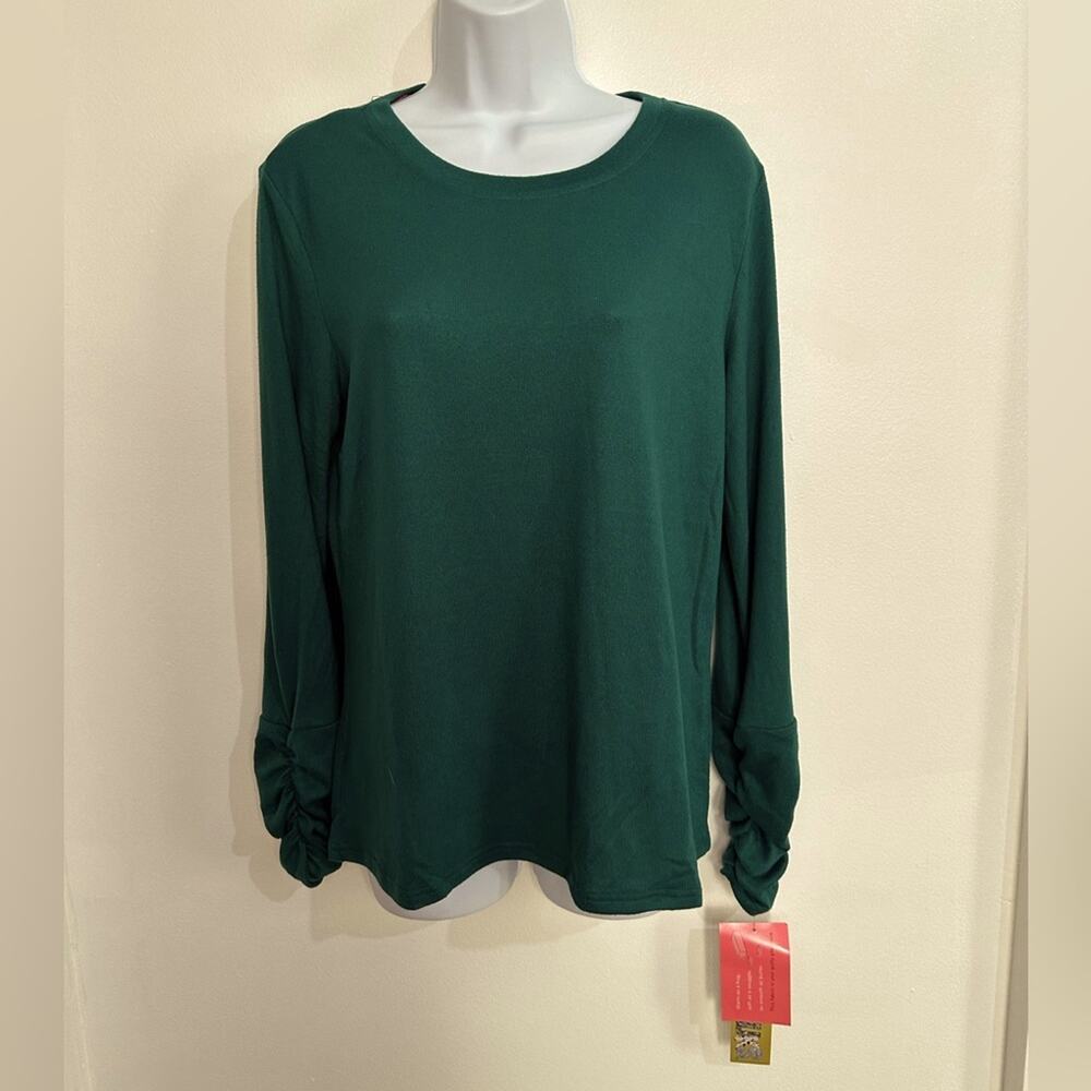 Muk Luks Green Soft Long Sleeve Women's Top Size S